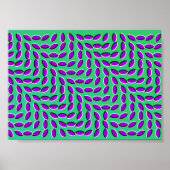WEIRD OPTICAL ILLUSION scheint sich zu bewegen Poster (Vorne)