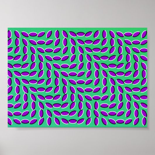 WEIRD OPTICAL ILLUSION scheint sich zu bewegen Poster (Vorne)