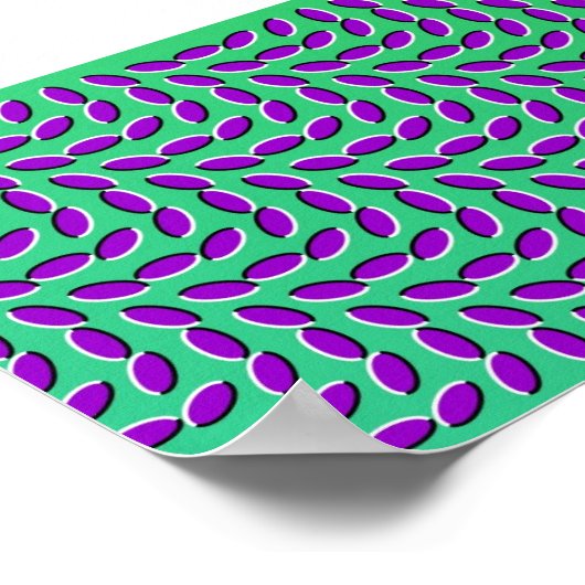 WEIRD OPTICAL ILLUSION scheint sich zu bewegen Poster (Ecke)