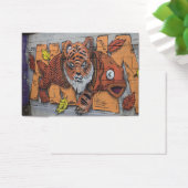 Weird Orange Tiger Fish Graffiti (Schreibtisch)