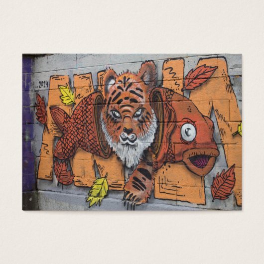Weird Orange Tiger Fish Graffiti (Vorderseite)