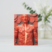 Weird Pepperoni Man Postcard Postkarte (Stehend Vorderseite)