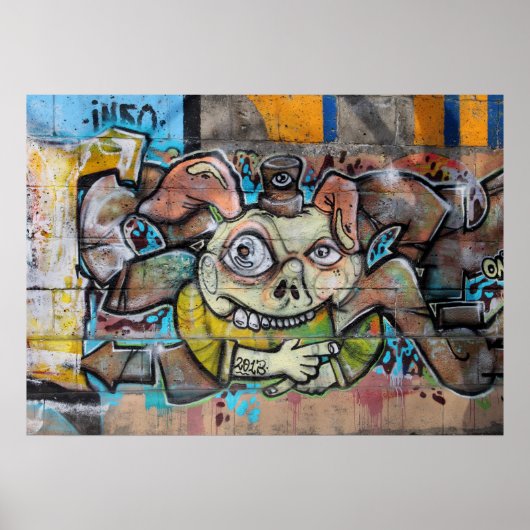 Weird Pig Face Poster (Vorne)