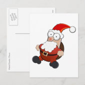 Weird Santa Claus Feiertagspostkarte (Vorne/Hinten)