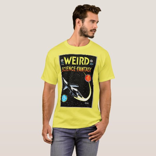 WEIRD: Science-Fantasy Retro Comic T - Shirt (Vorne ganz)