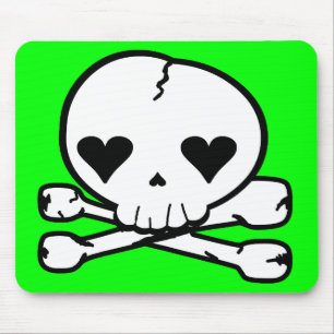 Weird Skull Goth Kawaii Stil Mousepad