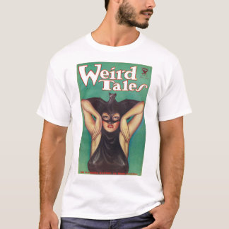 Weird Tales Magazine Frau in Fledermauskostüm T-Shirt