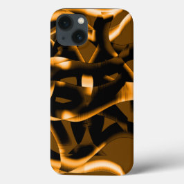 Weird tangle of burnt ribbons, black and orange Case-Mate iPhone hülle