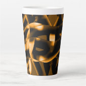 Weird tangle of burnt ribbons, black and orange milchtasse (Vorderseite)