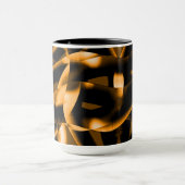 Weird tangle of burnt ribbons, black and orange tasse (Zentrum)