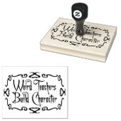 Weird Teachers Build Character Funny Teaching Fun Gummistempel (Stempel)