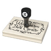 Weird Teachers Build Character Funny Teaching Fun Gummistempel (Stempel)