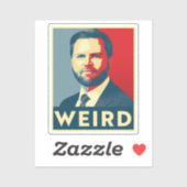 WEIRD VANCE AUFKLEBER (Blatt)