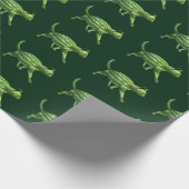 Weird Watermelon Green Cat Hybrid Geschenkpapier (Ecke)