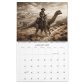 Weird West Alien Cowboy Dinosaur Kalender (Jan 2027)