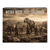 Weird West Alien Cowboy Dinosaur Kalender (Titelbild)