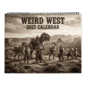Weird West Alien-Cowboy-Dinosaur-Kalender Kalender (Titelbild)