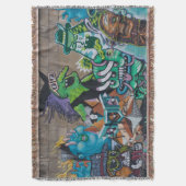 Weird Wicked Wild Hexe Graffiti Decke (Vorderseite Vertikal)