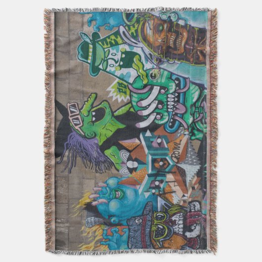 Weird Wicked Wild Hexe Graffiti Decke (Vorderseite Vertikal)