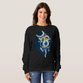 Weirdcore Aesthetic Space Astronaut Eyeball Planet Sweatshirt (Vorne ganz)