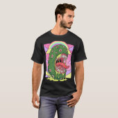 Weirdcore-Ästhetik kawaii Gurkenaugen T-Shirt (Vorne ganz)