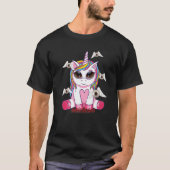 Weirdcore Ästhetik Kawaii Rainbow Unicorn Weirdco T-Shirt (Vorderseite)