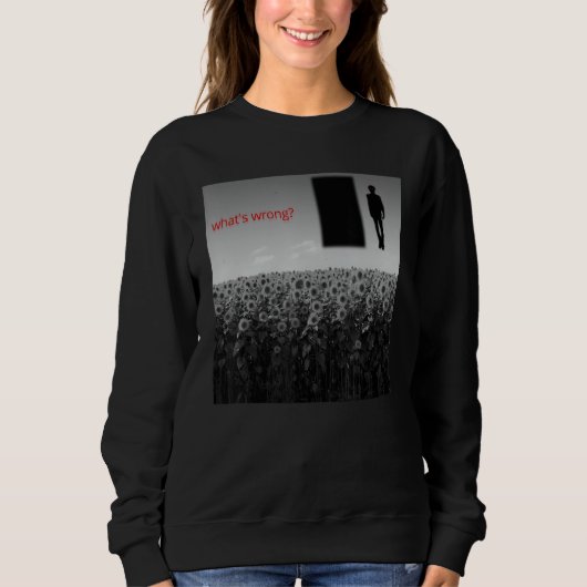 Weirdcore-Ästhetik Strangecore Creepy Shadow Drea Sweatshirt (Vorderseite)