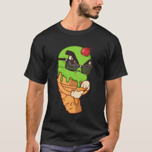 Weirdcore-Ästhetik Wütendes Eis Kirsche Banane T-Shirt