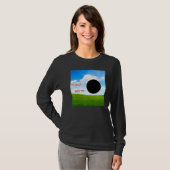 Weirdcore Ästhetische Dreamcore Oddcore Black Hole T-Shirt (Vorne ganz)