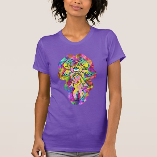 Weirdcore Engel Erzengel Cherubim T-Shirt (Vorderseite)