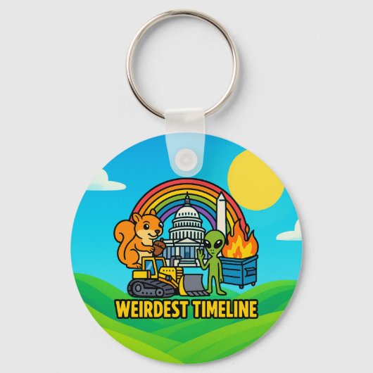 Weirdest Timeline Keychain by Phil Elmore Schlüsselanhänger (Vorderseite)