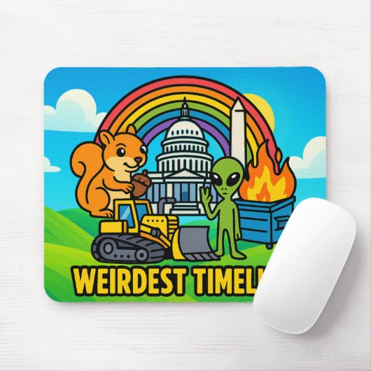 Weirdest Timeline Mousepad by Phil Elmore (Mit Mouse)