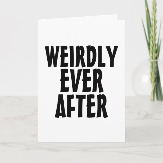 WEIRDLY JE NACH DEM WEDDING-FINANZKARTE KARTE (Vorderseite)