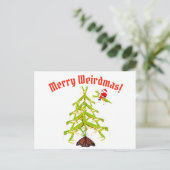 Weirdmas beten Mantis Tree Weihnachten Postkarte (Stehend Vorderseite)