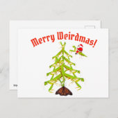 Weirdmas beten Mantis Tree Weihnachten Postkarte (Vorne/Hinten)