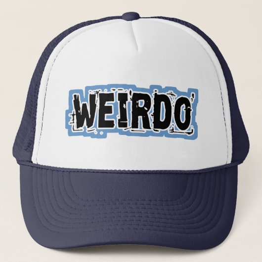 WEIRDO - Blue Background Truckerkappe (Vorderseite)