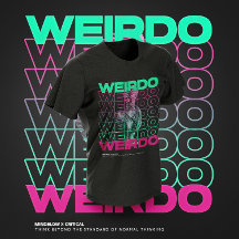 WEIRDO mehrmals Typografie
