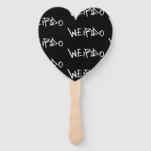 Weirdo Punk Style Weird Emo Goth Heavy Metal Fächer (Rückseite)