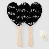 Weirdo Punk Style Weird Emo Goth Heavy Metal Fächer (Vorne und Hinten)