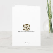 WEIRDOS störender Cartoon Dankeskarte (Rückseite)