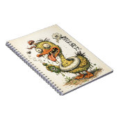 Weired duck drinking strange drink notizblock (Rechte Seite)