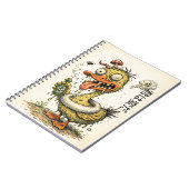 Weired duck drinking strange drink notizblock (Linke Seite)