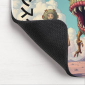 Weired monster from Japan Strange cartoon boys Mousepad (Ecke)