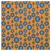 Weirely Zen Fabric - Orange und Blue Abstrakt Stoff (Muster)