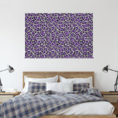 Weirely Zen Stretched Canvas Print Lila Abstrakt Leinwanddruck (Insitu (Schlafzimmer))