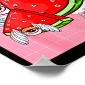 Weirore Aesthetic Kawaii Watermelon Eyes Winged Ey Poster (Ecke)