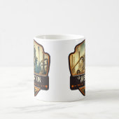 Weirton, West Virginia | VINTAG Kaffeetasse (Mittel)