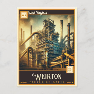 Weirton, West Virginia   VINTAG Postkarte