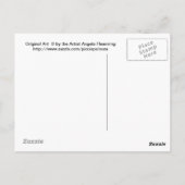 Weise alte Eule Postkarte (Rückseite)
