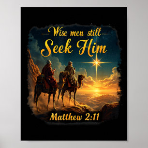 Weise alte Männer suchen ihn noch Jesus 3 Könige W Poster